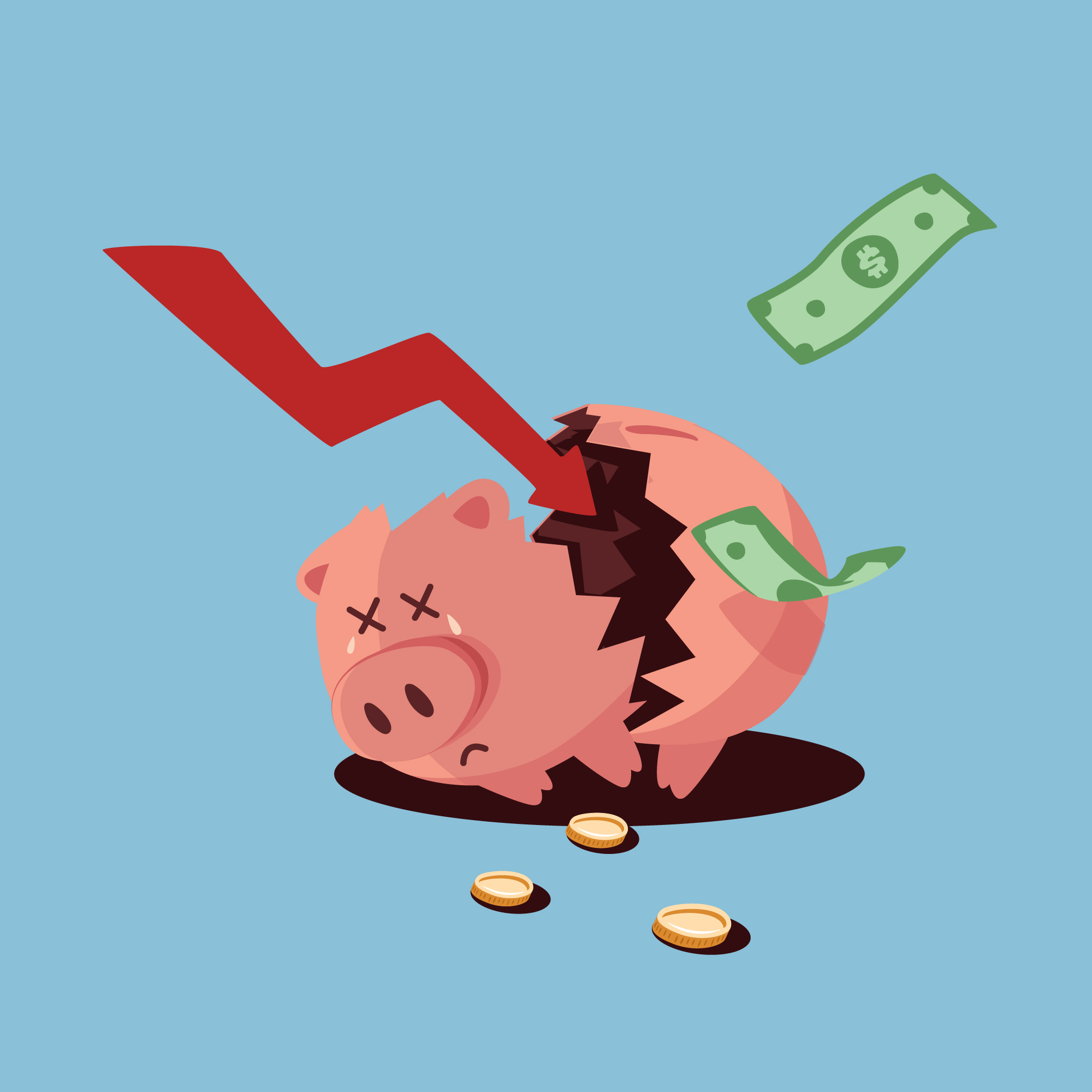 Broken Piggy Bank